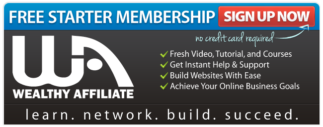 Free Starter Membership at Wealthy Affiliate. Click here.